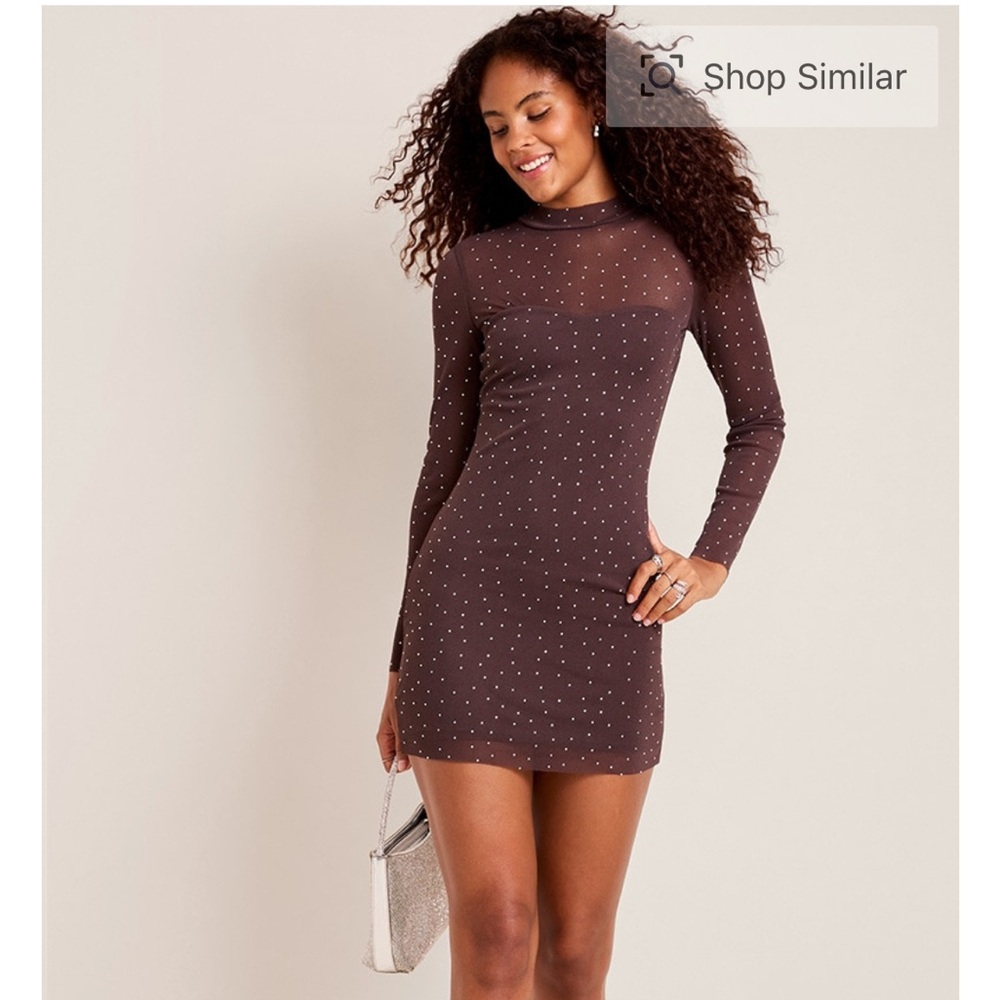 Francesca's brown bodycon dress